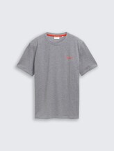 Piqué T-shirt in gemêleerde look - sky captain blue - Product vooraanzicht