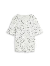 Selected, Polka dot T-shirt by Tom Tailor, white