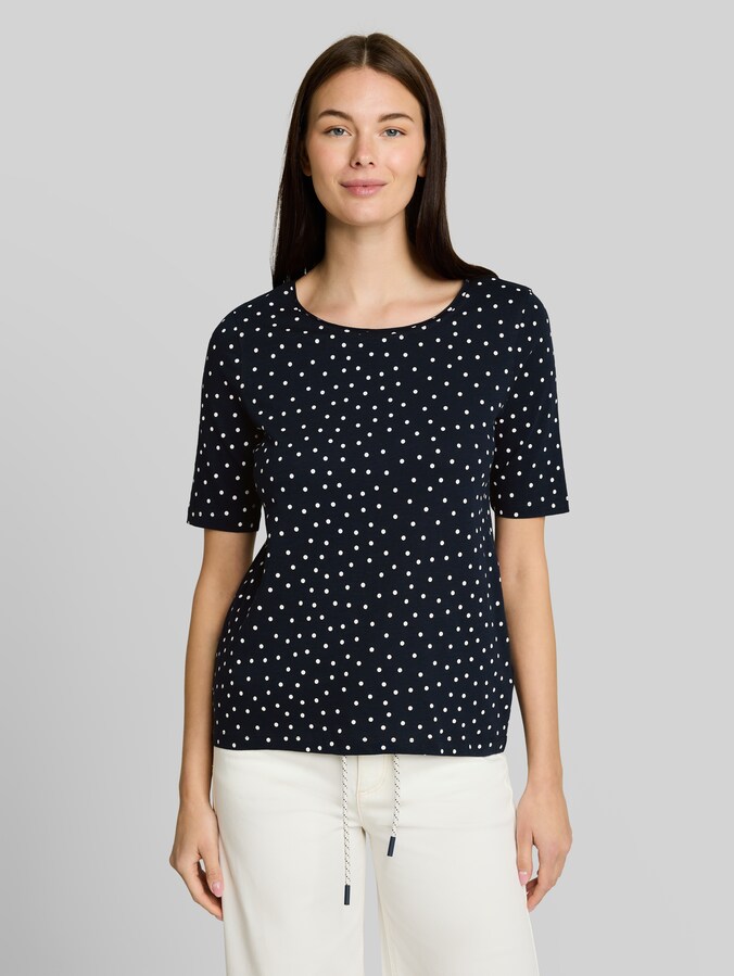 T-shirt à pois par Women, navy white small dot design