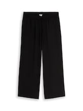 Sélectionné, Plus Size - Pantalon ample et large avec cordon de serrage par Tom Tailor, noires