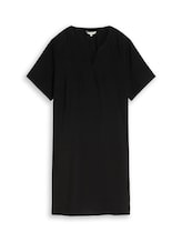 Ausgewählt, Plus Size - Kleid mit V-Ausschnitt von Tom Tailor, schwarz