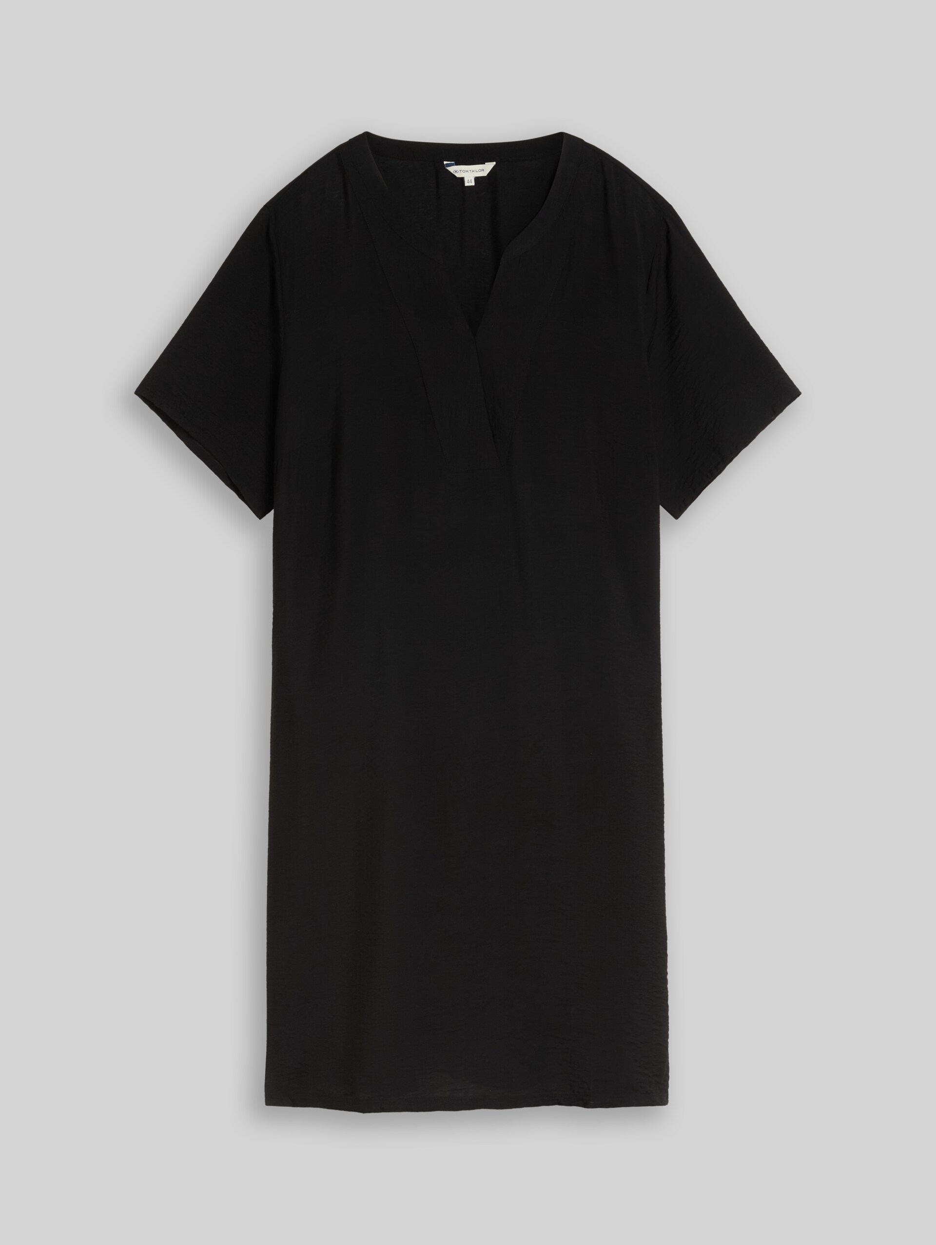 Plus Size - Kleid mit V-Ausschnitt - deep black - Vorder-Produkt-Ansicht