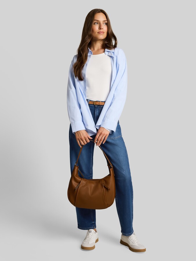 Jean TTCELIA BARREL à poches plaquées par Women, Used Mid Stone Blue Denim