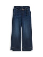 Geselecteerd, TTLUNA WIDE-jeans met riem door Tom Tailor, blauw