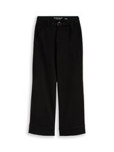 Niet geselecteerd, TTLUNA WIDE-jeans met riem door Tom Tailor, zwart