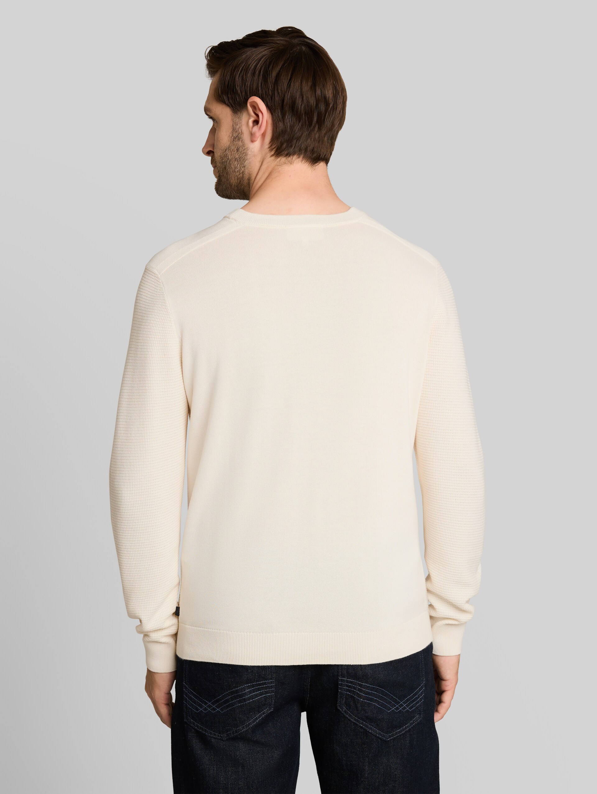 Strickpullover aus Baumwolle - Gardenia White