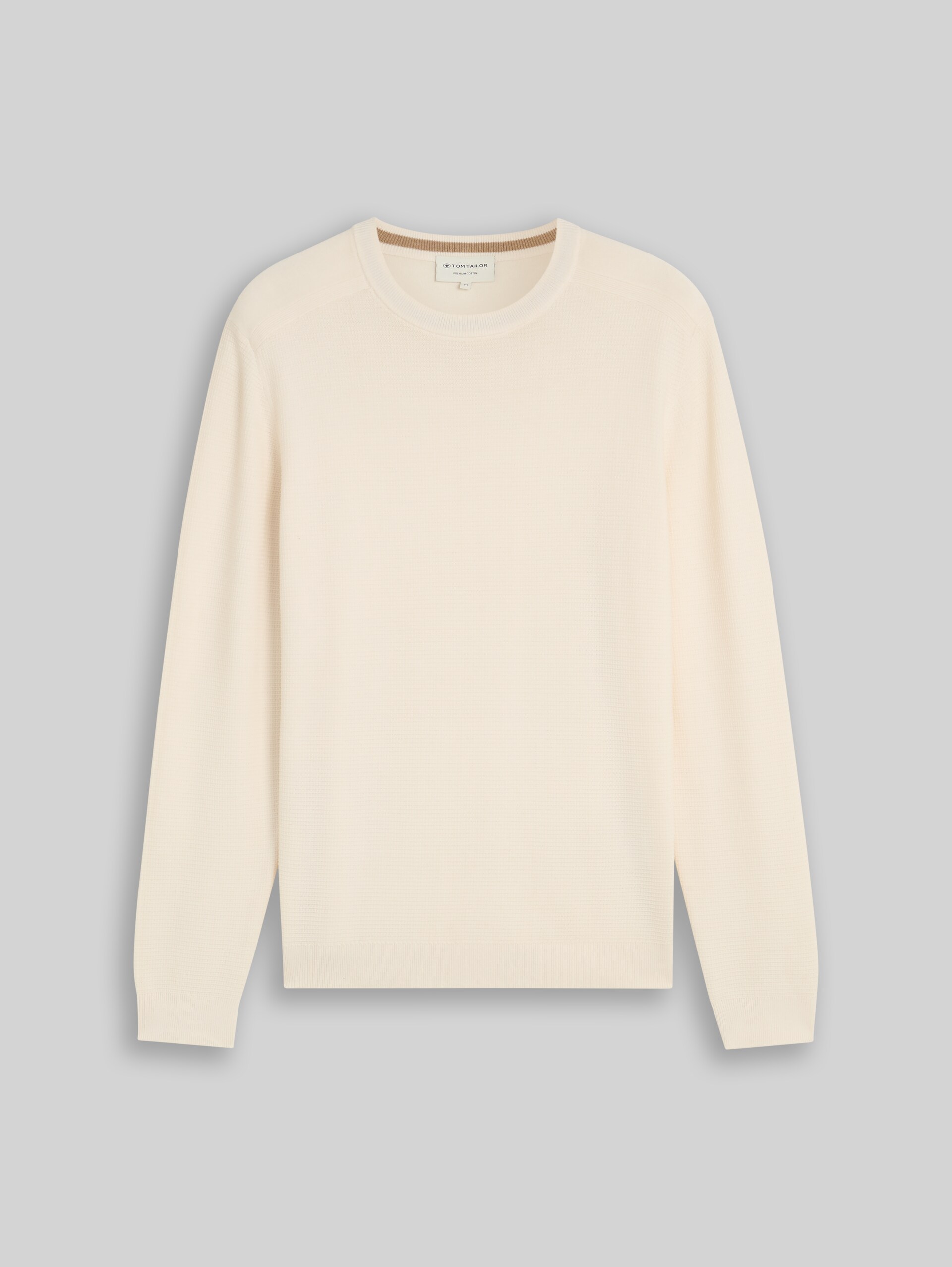 Strickpullover aus Baumwolle - Gardenia White