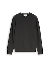Non sélectionné, Pull en maille de coton par Tom Tailor, noires
