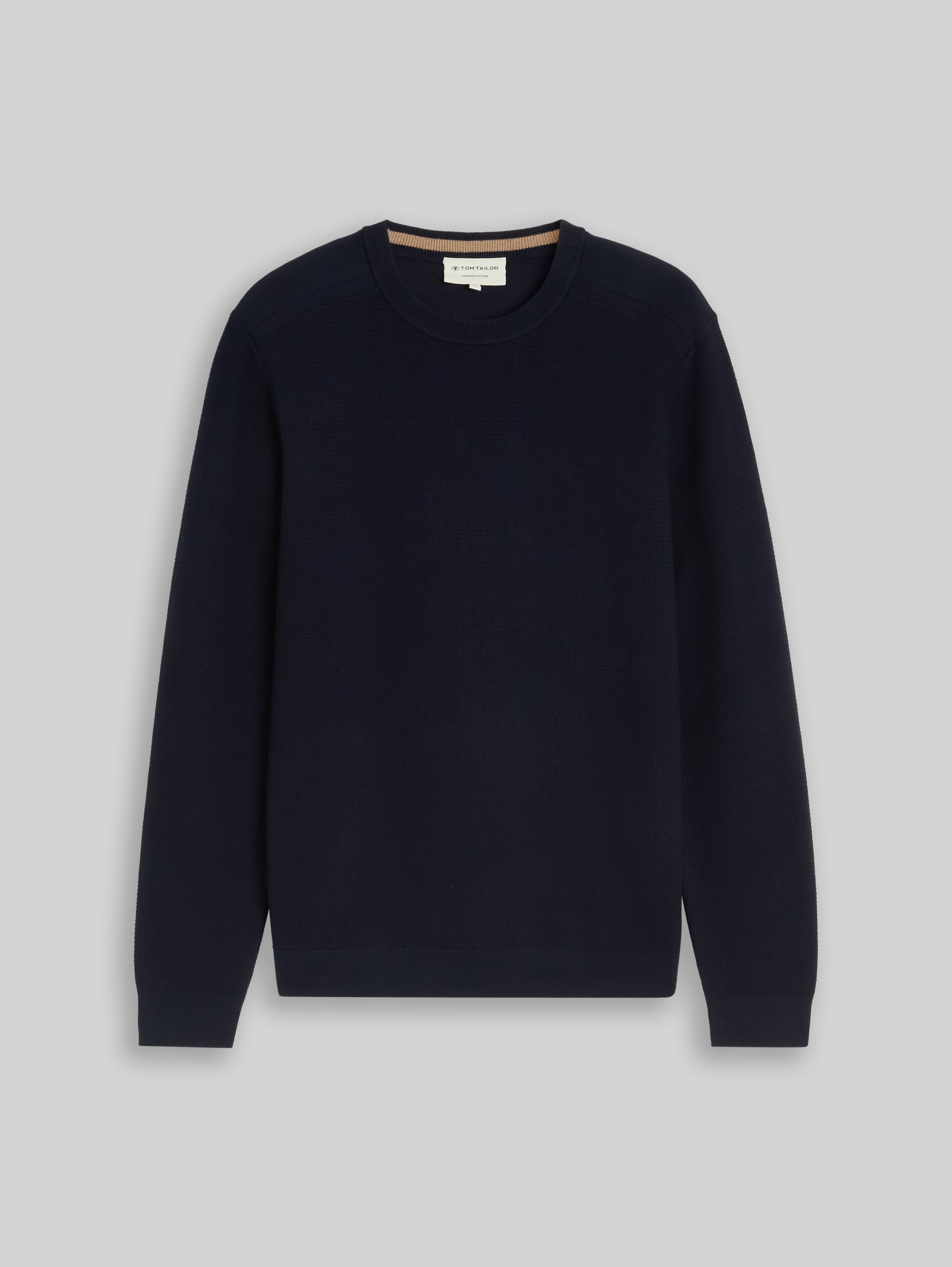 Strickpullover aus Baumwolle - sky captain blue