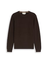 Nicht ausgewählt, Strickpullover aus Baumwolle von Tom Tailor, braun
