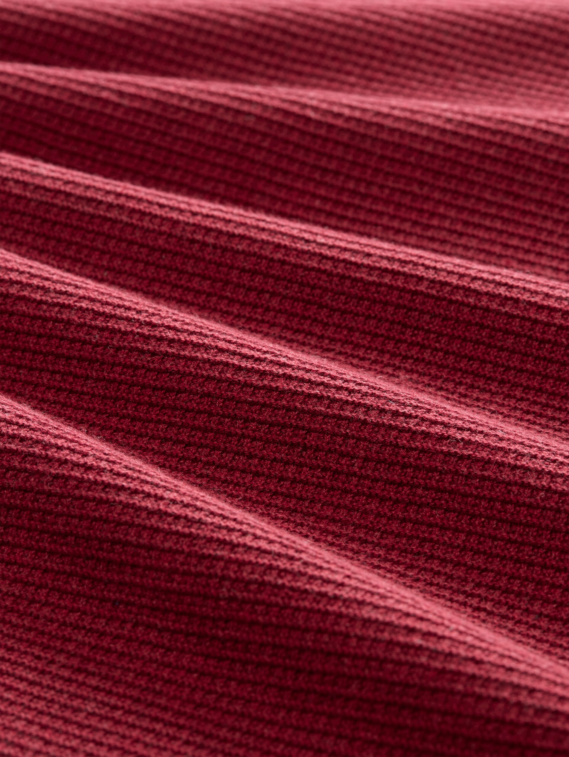 Pull en maille de coton - carlet red melange - Vue de la matière