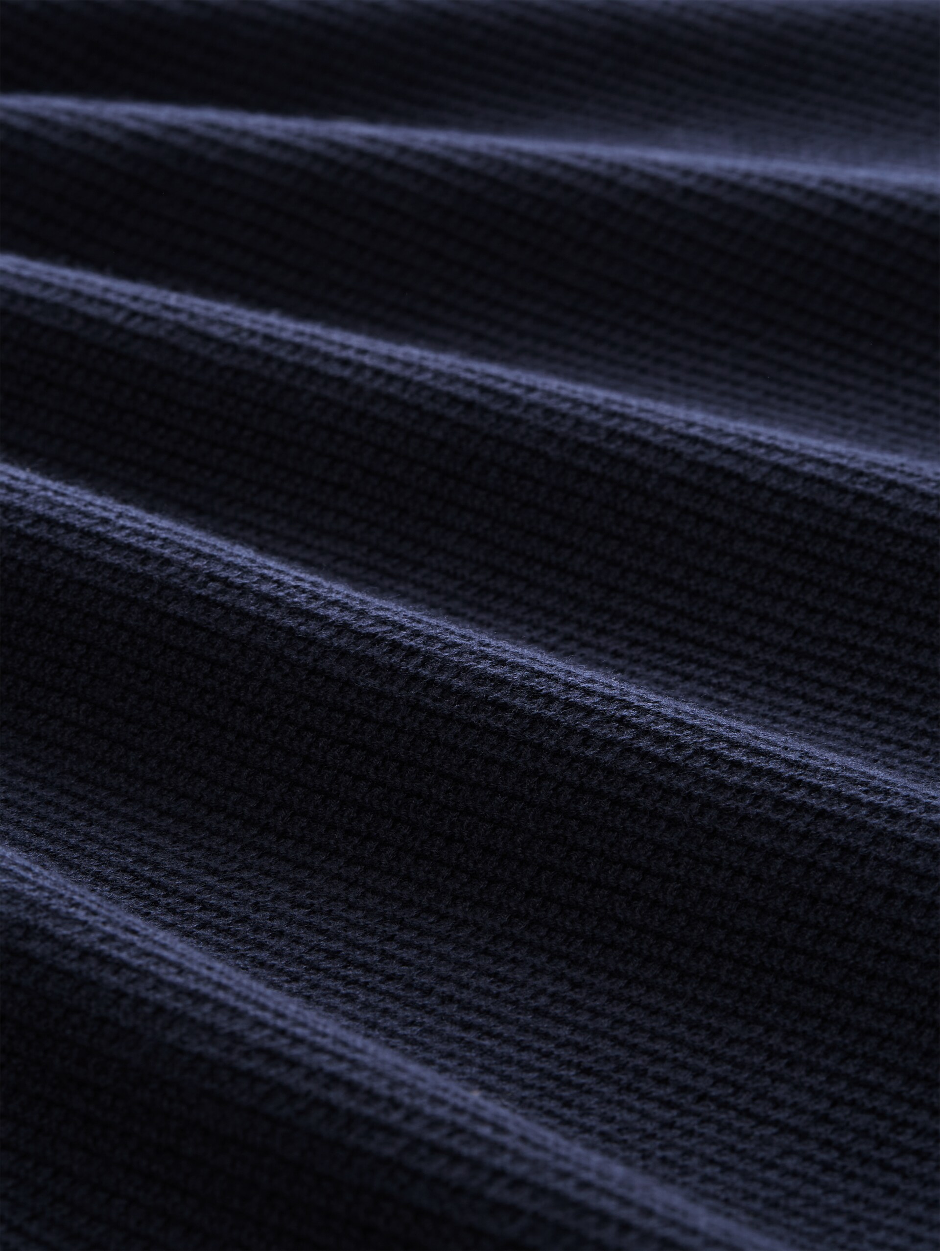 Gebreide trui met polokraag - sky captain blue - Materiaalweergave