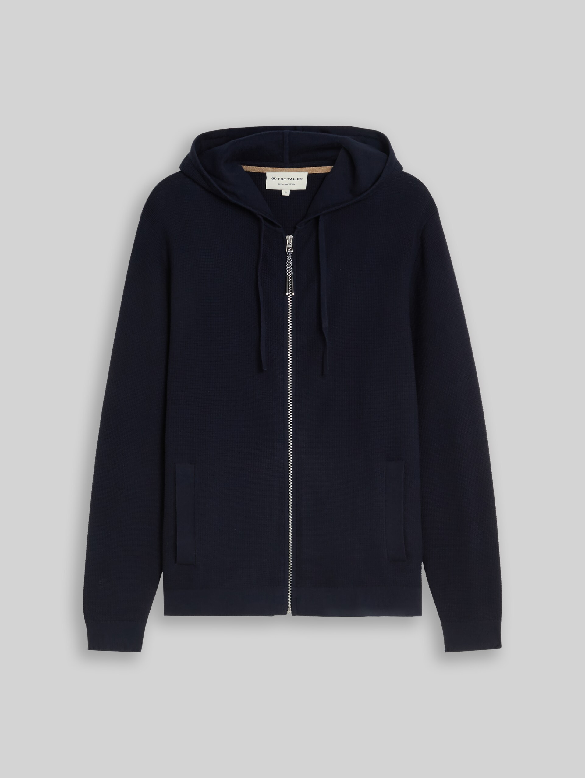 Strickjacke mit Kapuze - sky captain blue