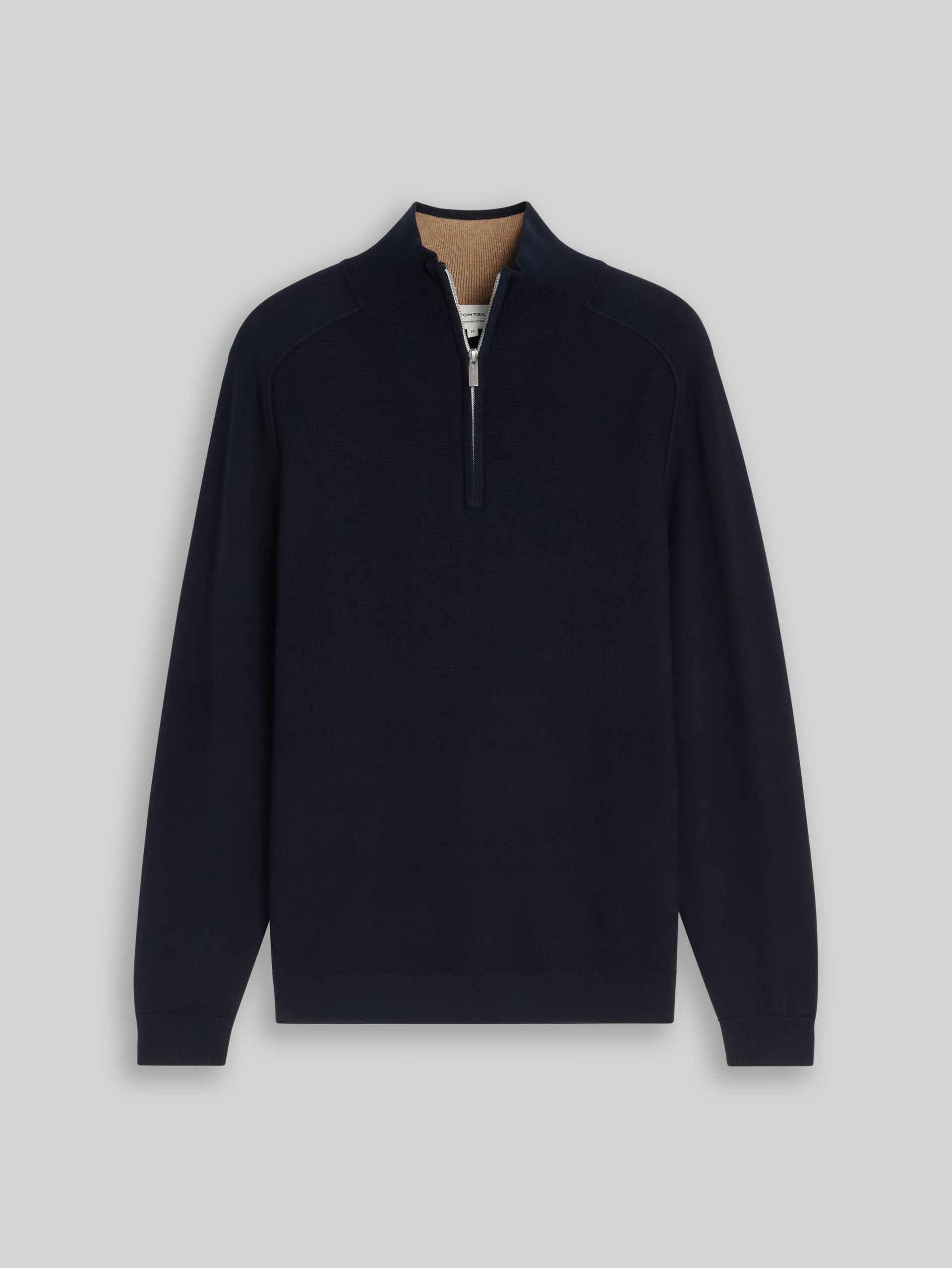 Troyer Strickpullover aus Baumwolle - sky captain blue