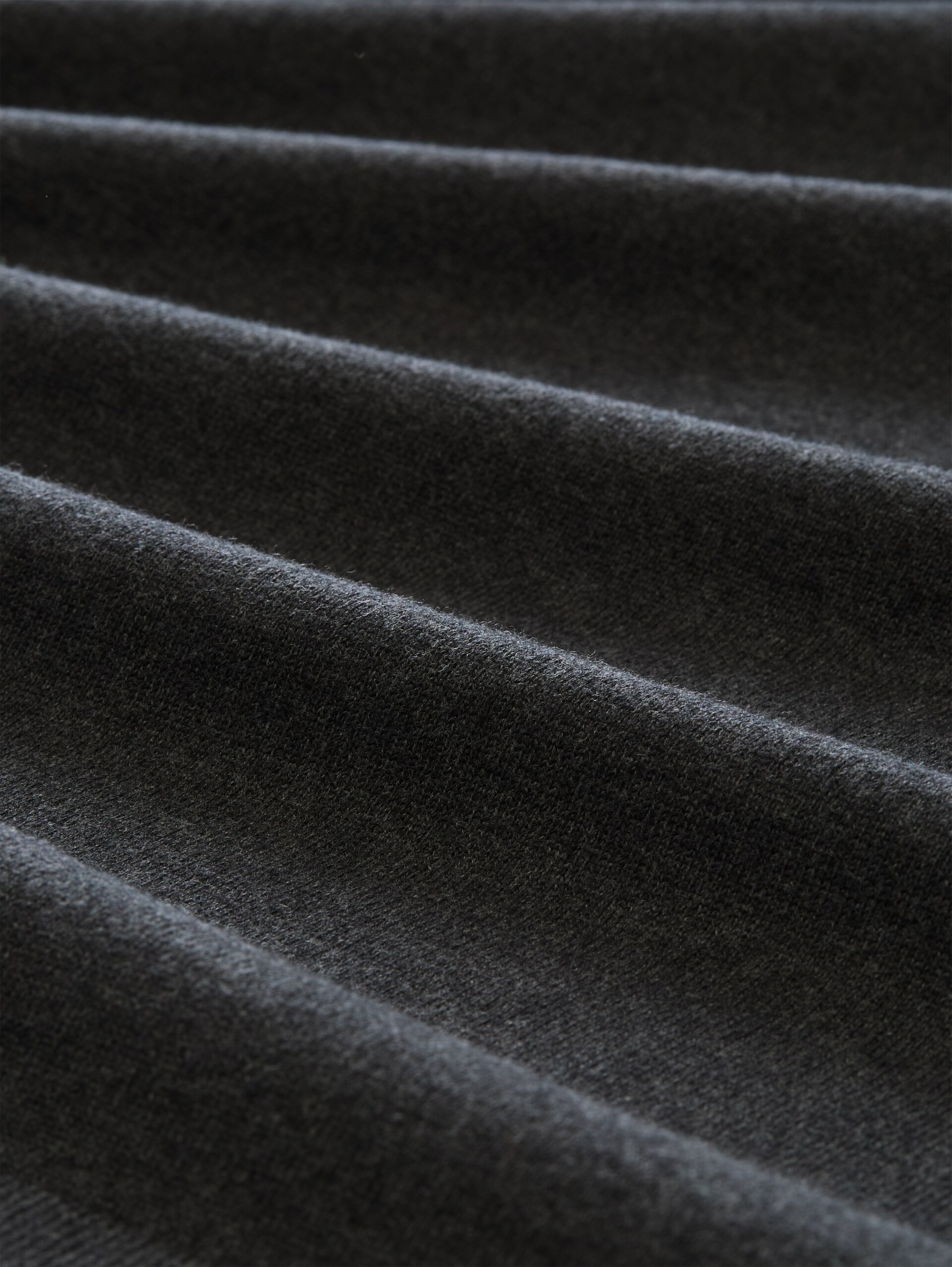 Cardigan en coton - Black Grey Melange - Vue de la matière