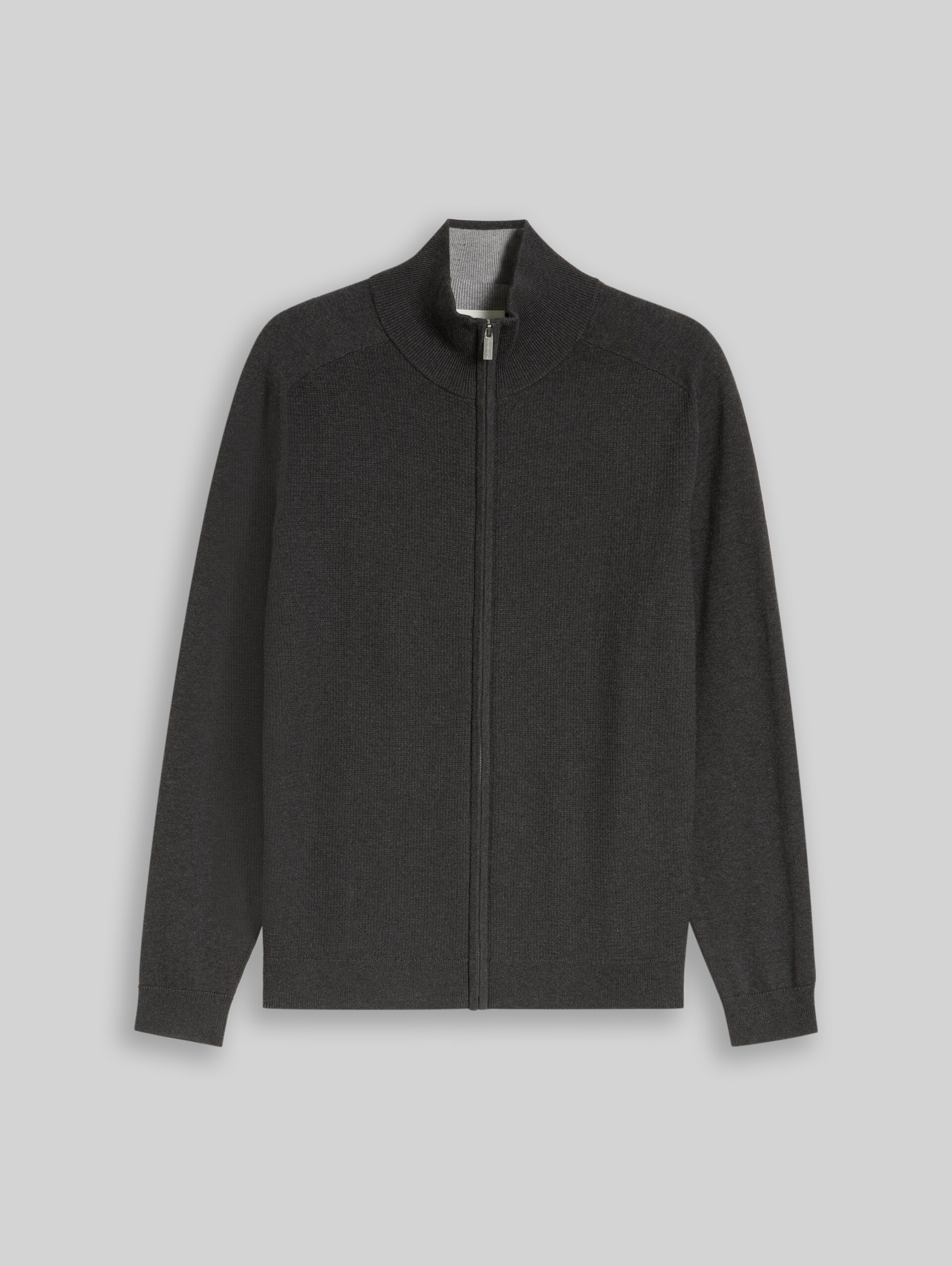 Cardigan en coton - Black Grey Melange