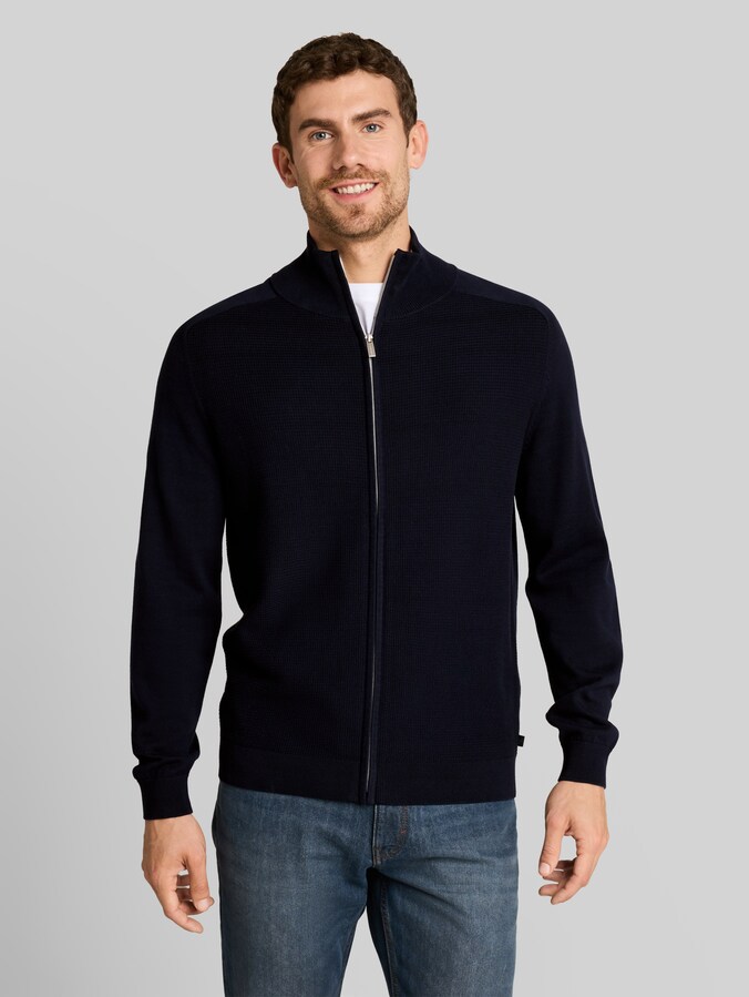 Strickjacke aus Baumwolle von Men, sky captain blue