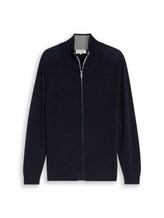 Nicht ausgewählt, Strickjacke aus Baumwolle von Tom Tailor, blau
