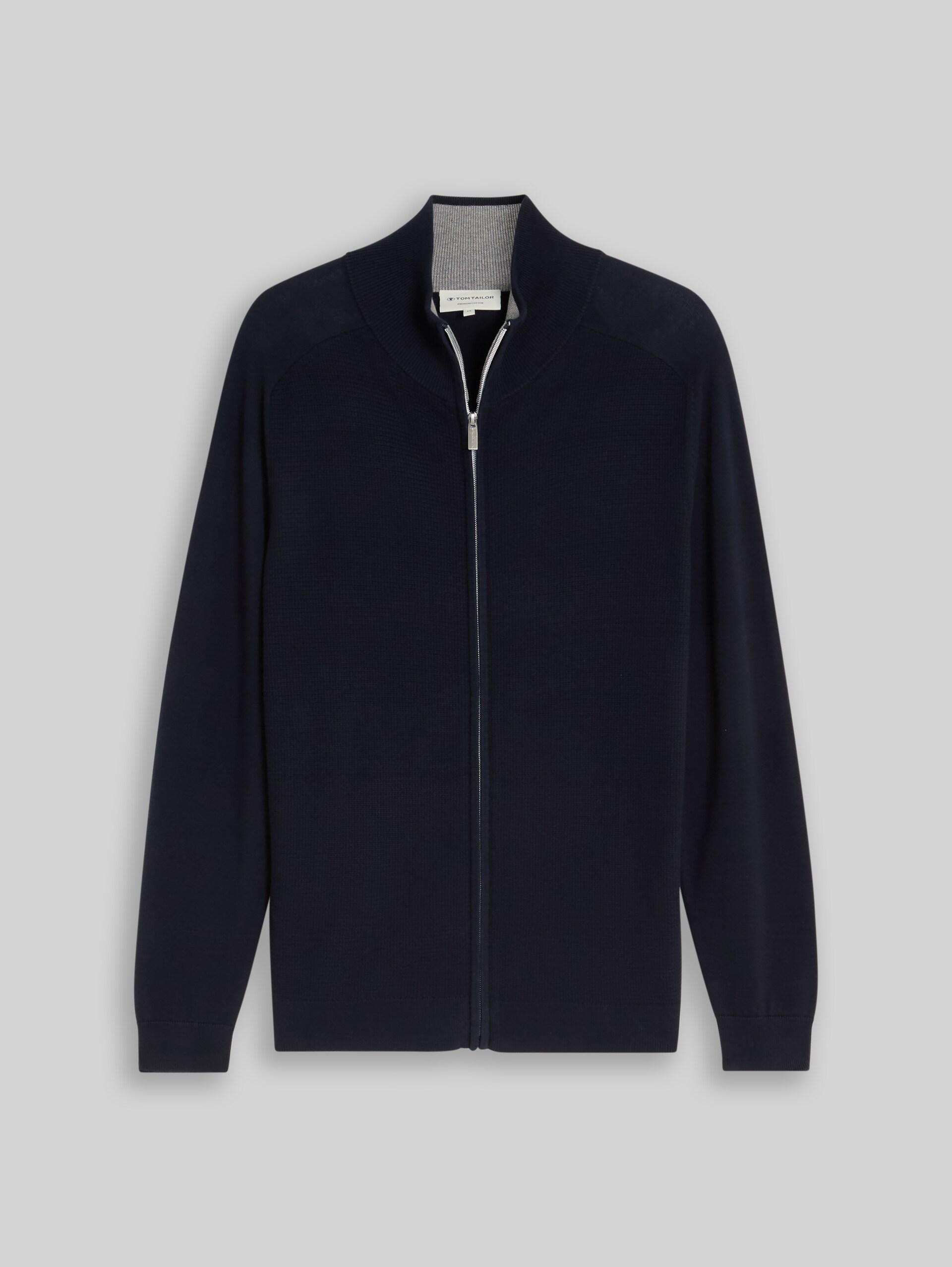 Strickjacke aus Baumwolle - sky captain blue