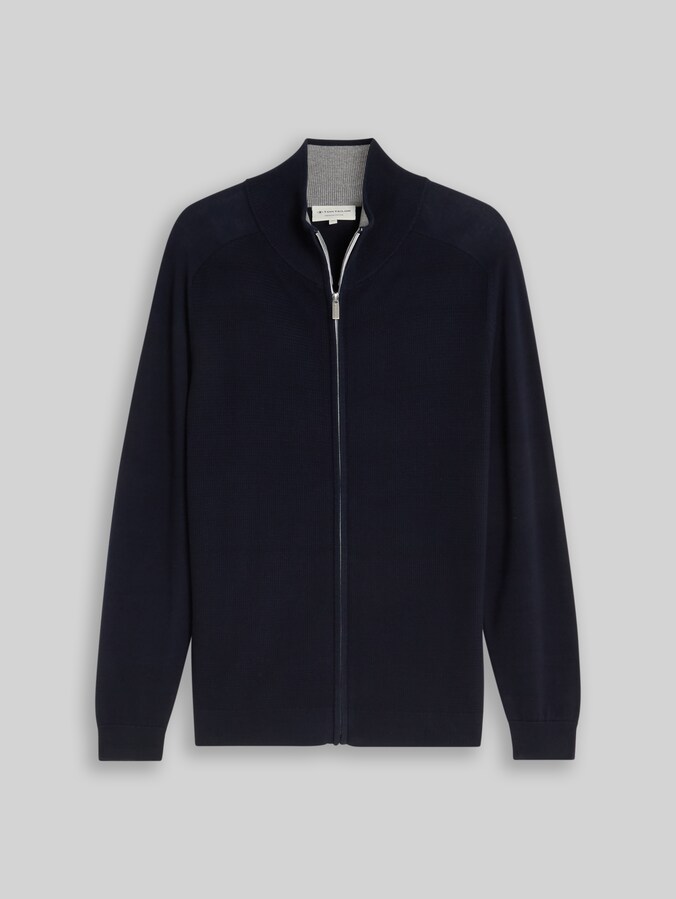 Strickjacke aus Baumwolle von Men, sky captain blue