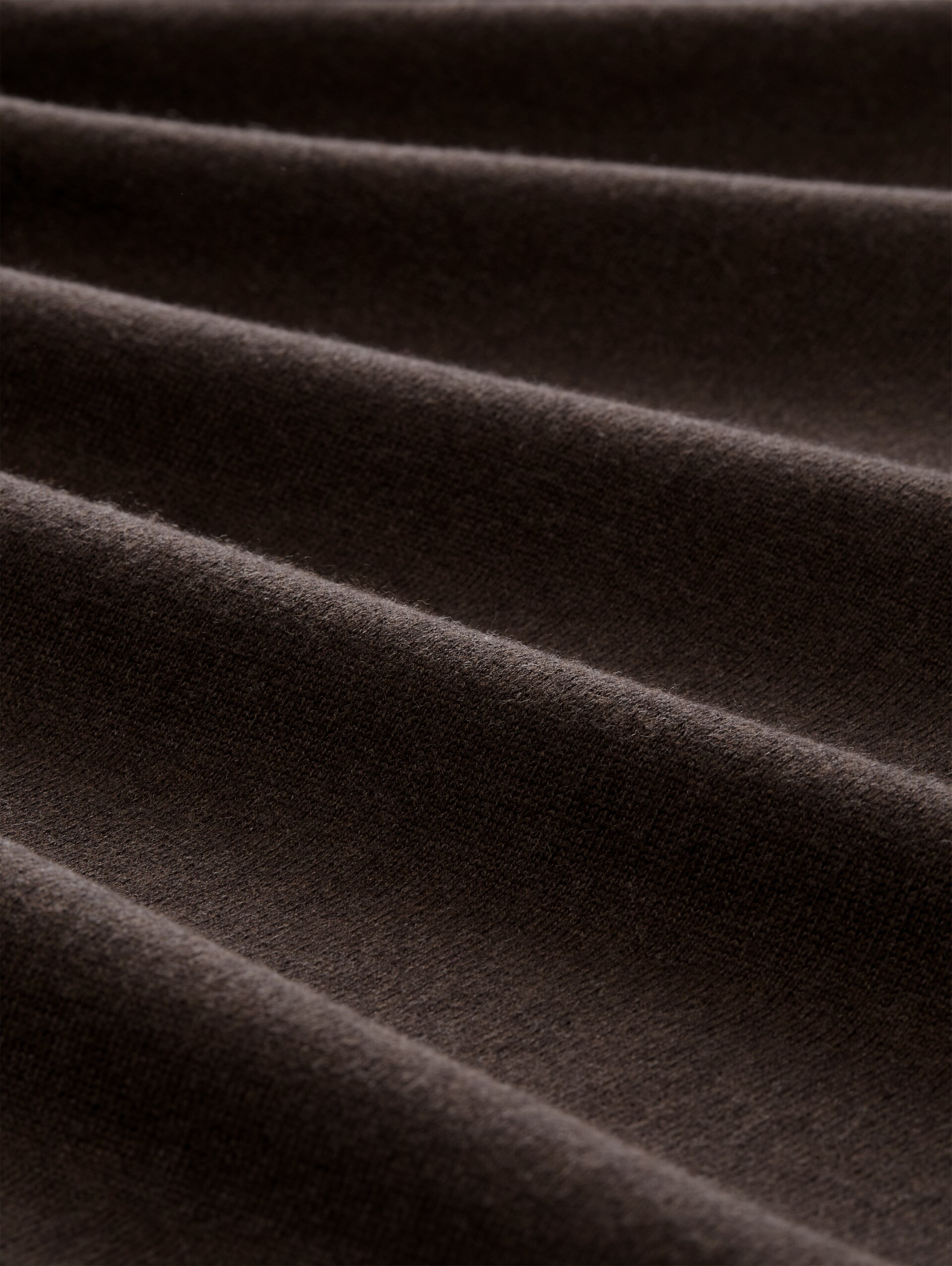 Cardigan en coton - dark chocolate brown melange - Vue de la matière