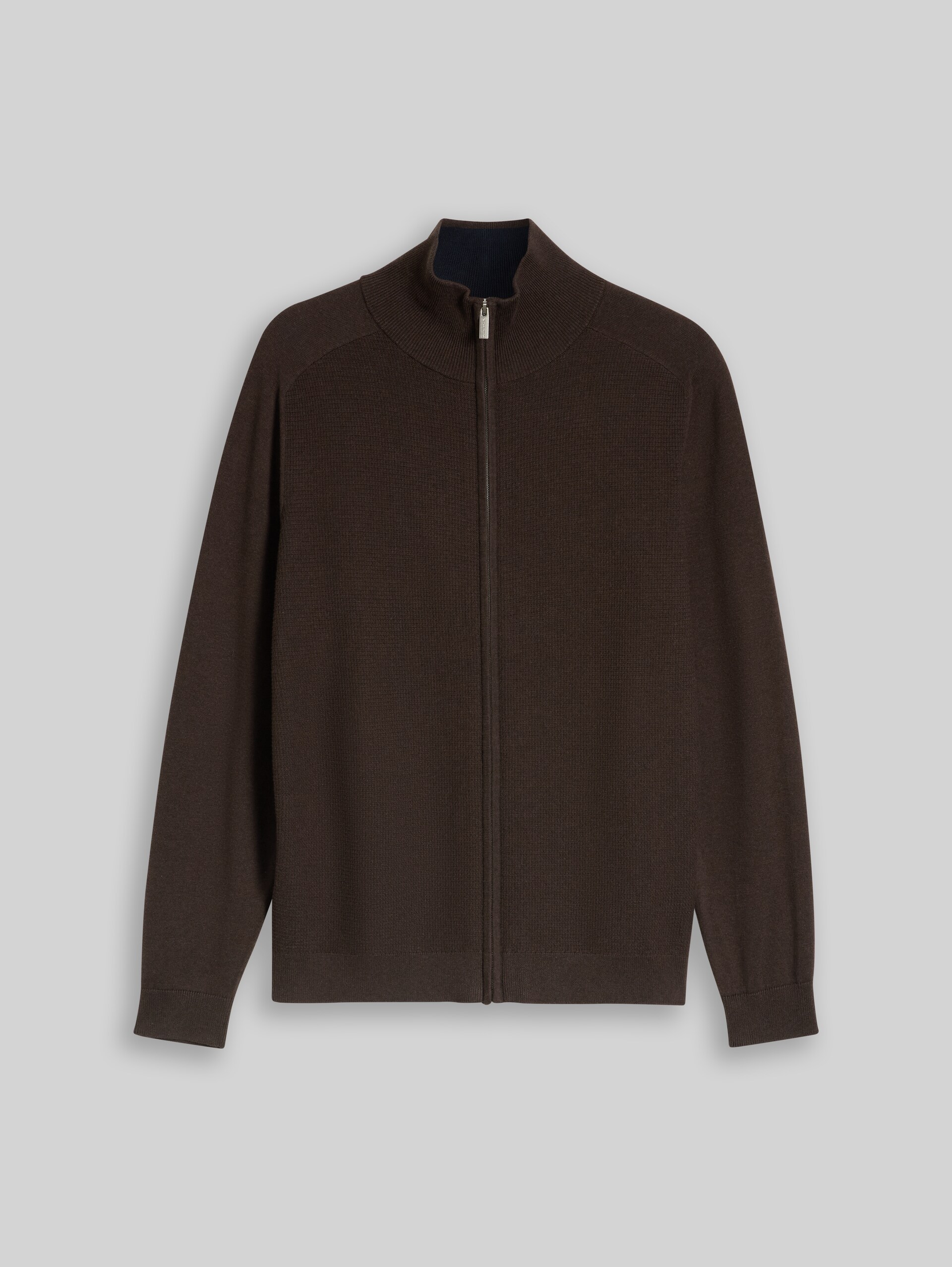 Cardigan en coton - dark chocolate brown melange