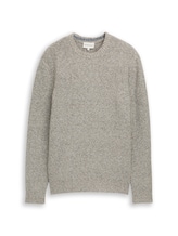 Ausgewählt, Strickpullover in Melange-Optik von Tom Tailor, beige