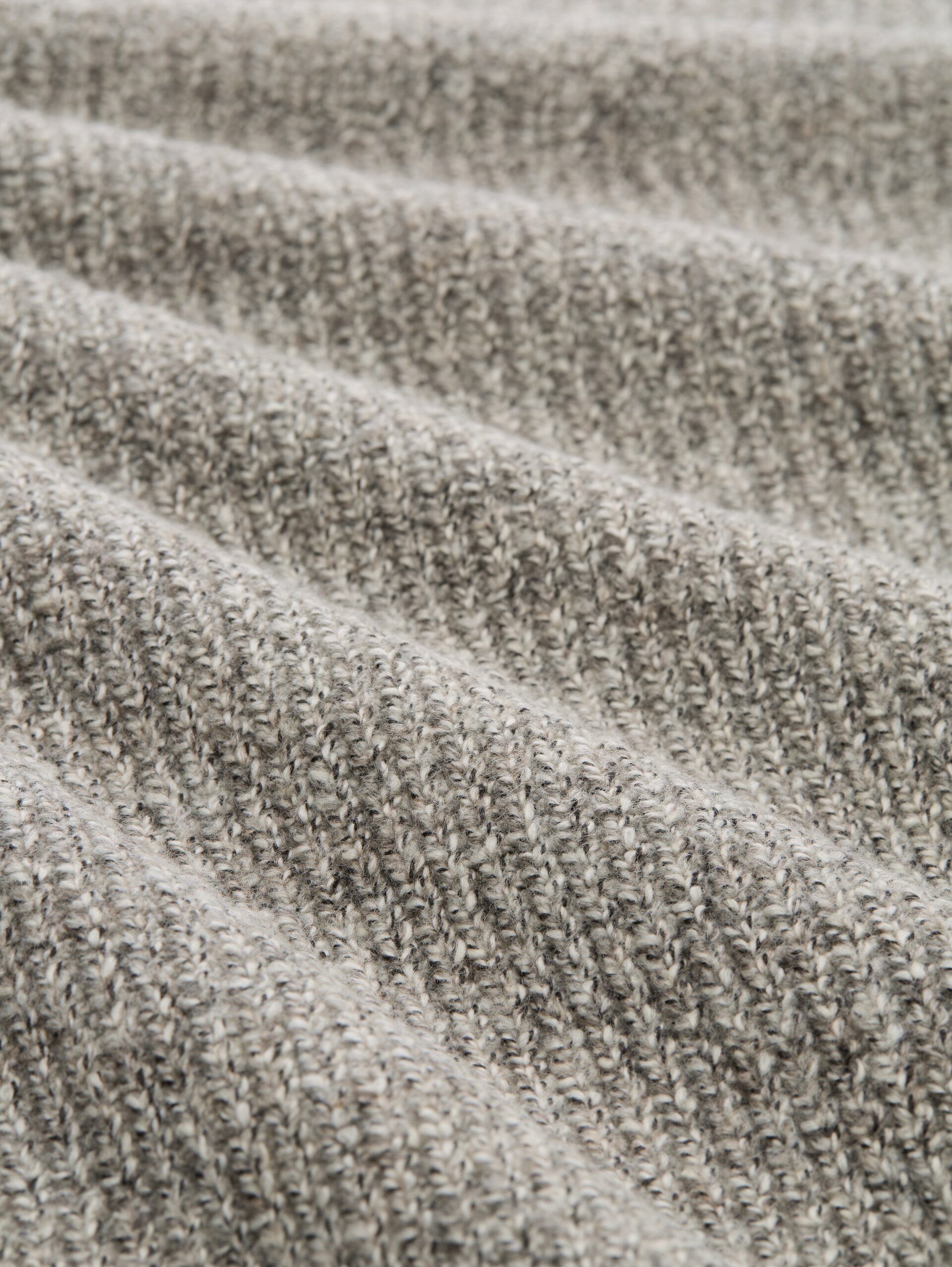 Strickpullover in Melange-Optik - beige white irregular mouline - Material-Ansicht
