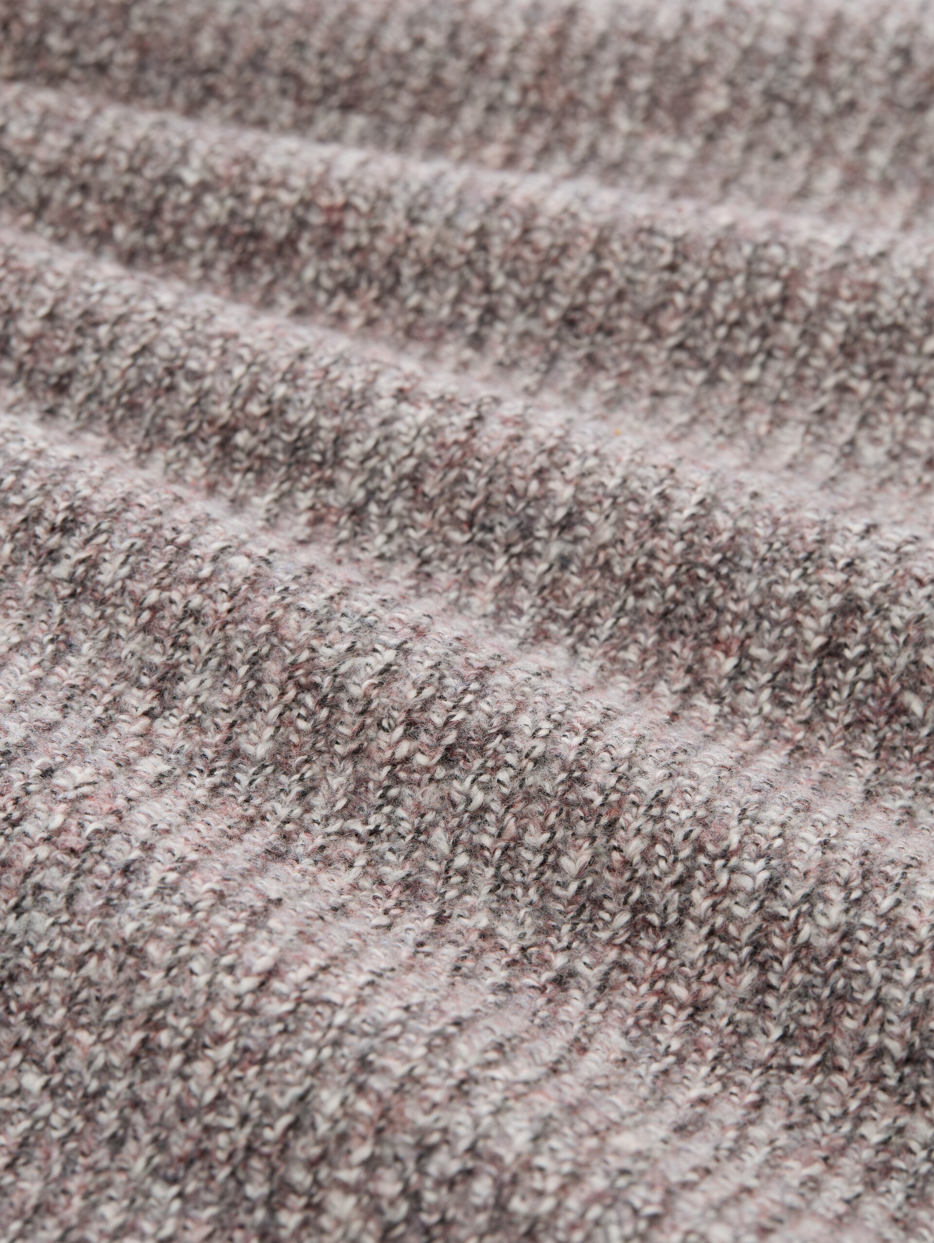 Strickpullover in Melange-Optik - rose white irregular mouline - Material-Ansicht