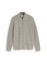 Ausgewählt, Strickjacke in Melange-Optik von Tom Tailor, beige