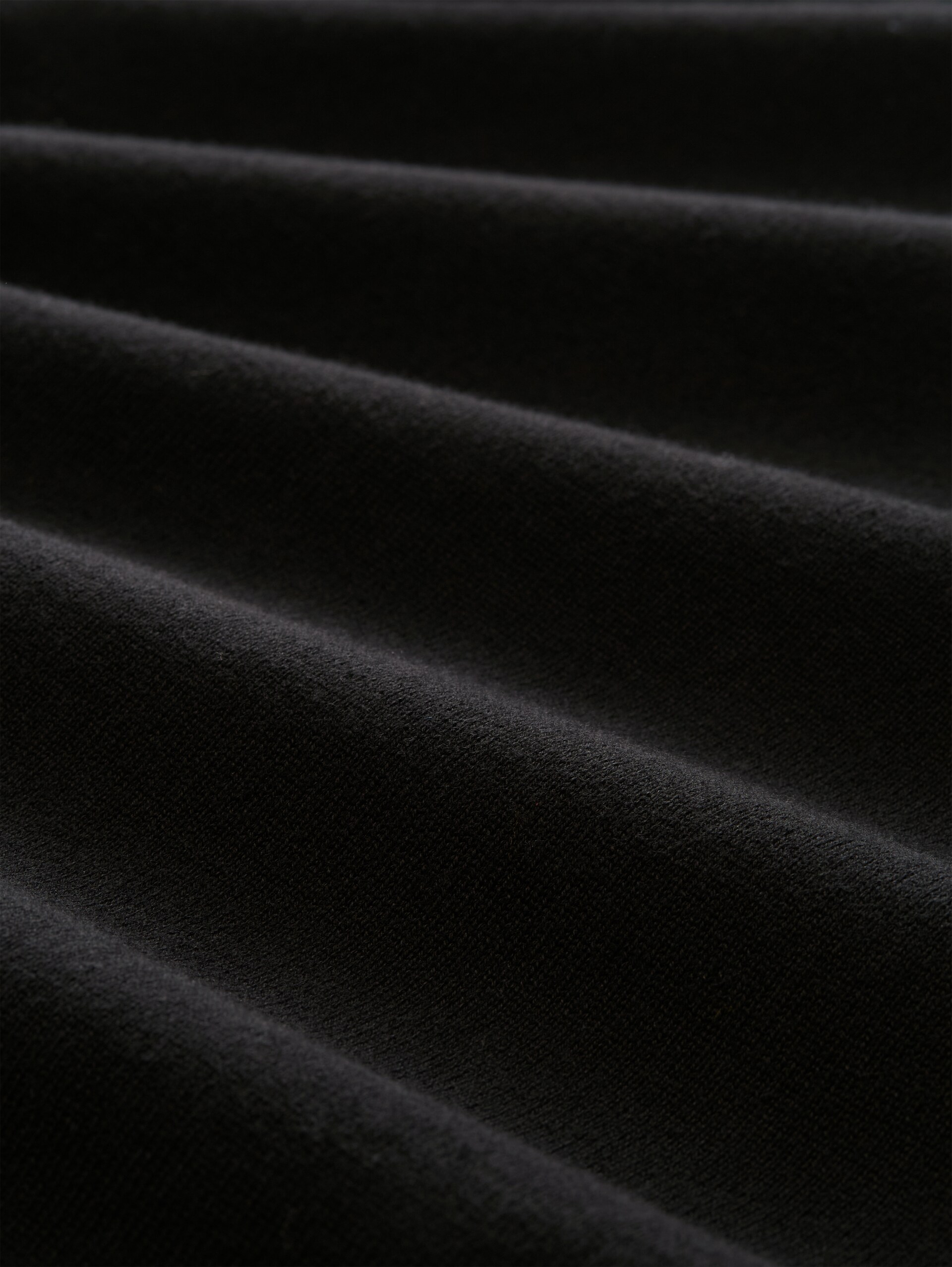 Rollkragenpullover aus Baumwolle - Black - Material-Ansicht