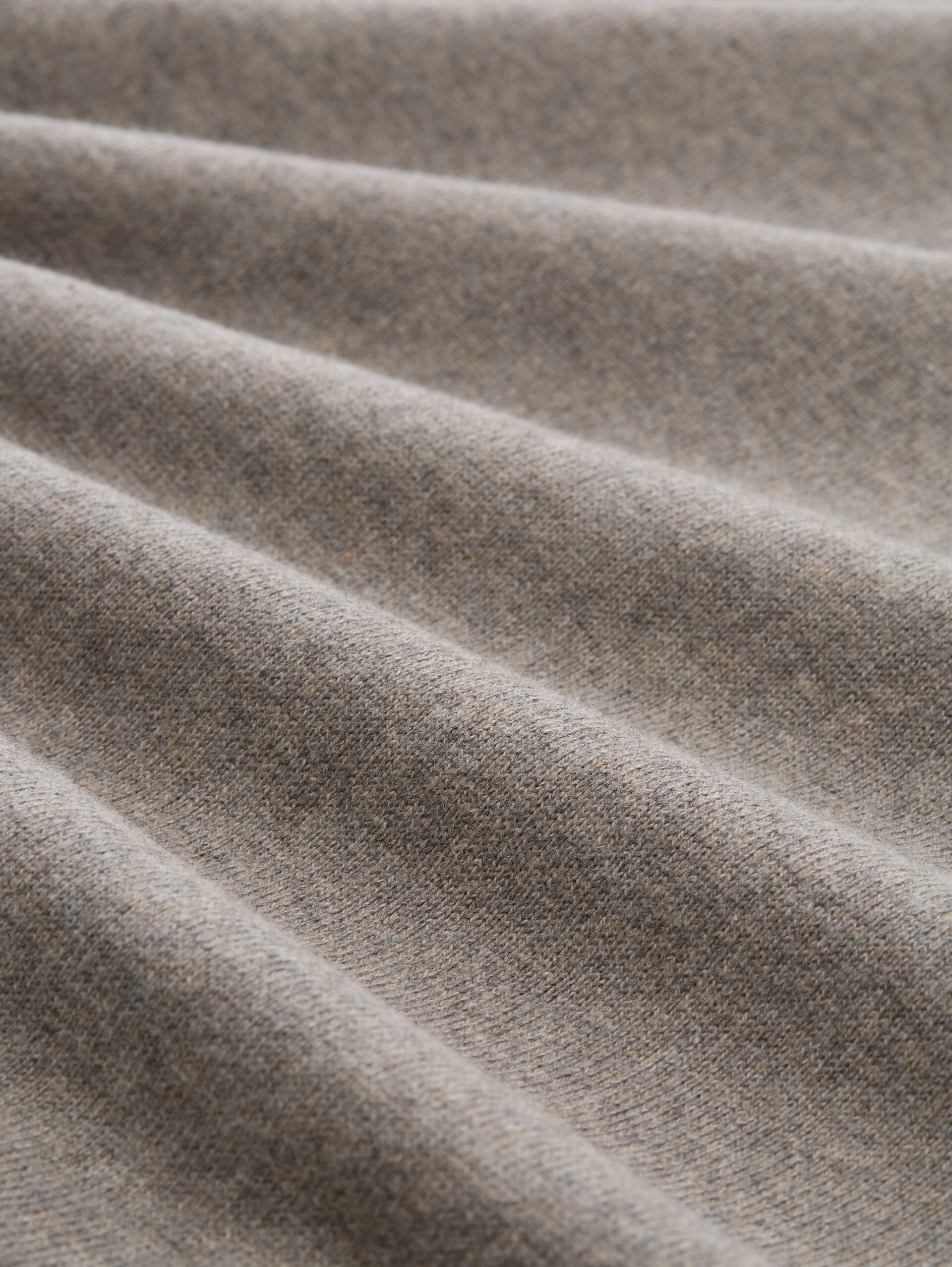 Pull en tricot avec cachemire - Driftwood Taupe Melangé - Vue de la matière
