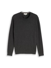 Ausgewählt, Strickpullover mit Kaschmir-Anteil von Tom Tailor, schwarz