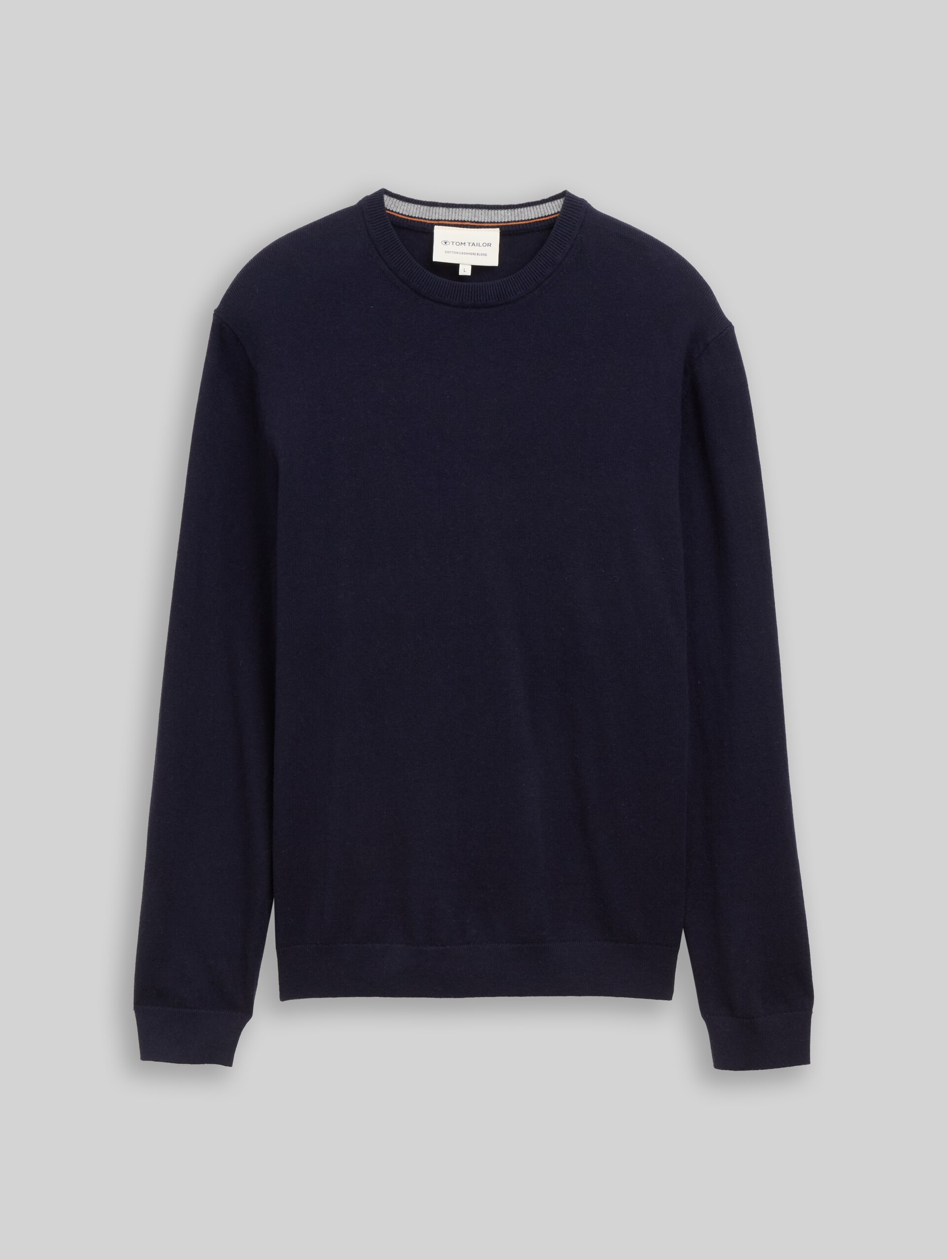 Pull en tricot avec cachemire - Knitted Navy Melange