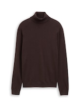 Nicht ausgewählt, Rollkragenpullover mit Kaschmir-Anteil von Tom Tailor, braun