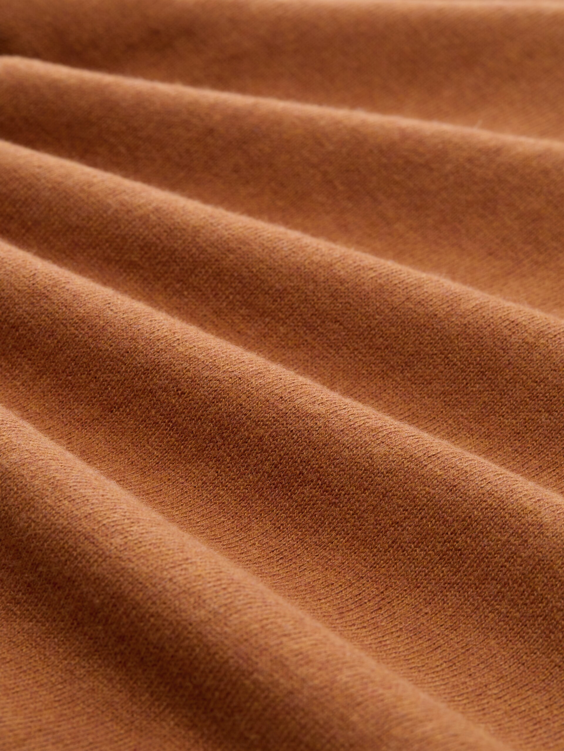 Pull à col roulé avec une touche de cachemire - camel brown melange - Vue de la matière