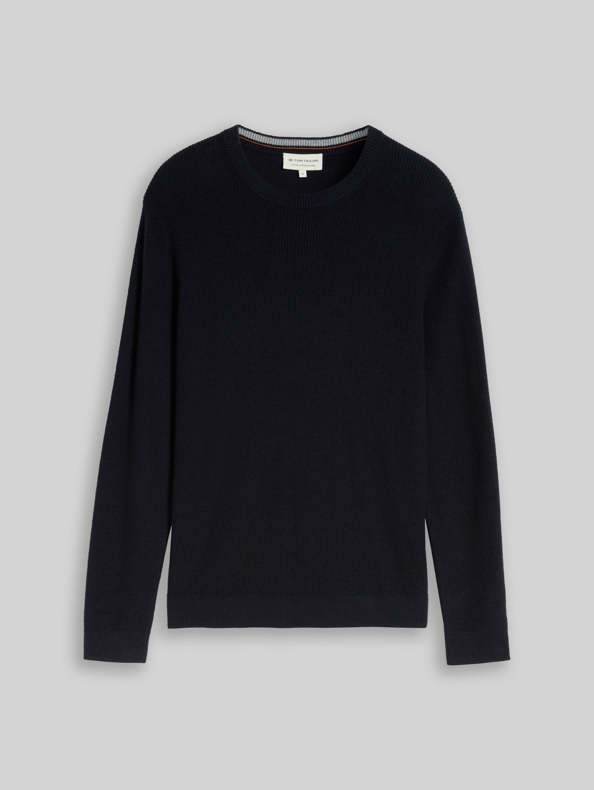 Pull en tricot avec cachemire - Knitted Navy Melange