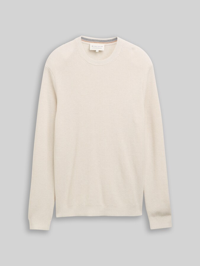 Pull en tricot avec cachemire par Men, soft cloud melange