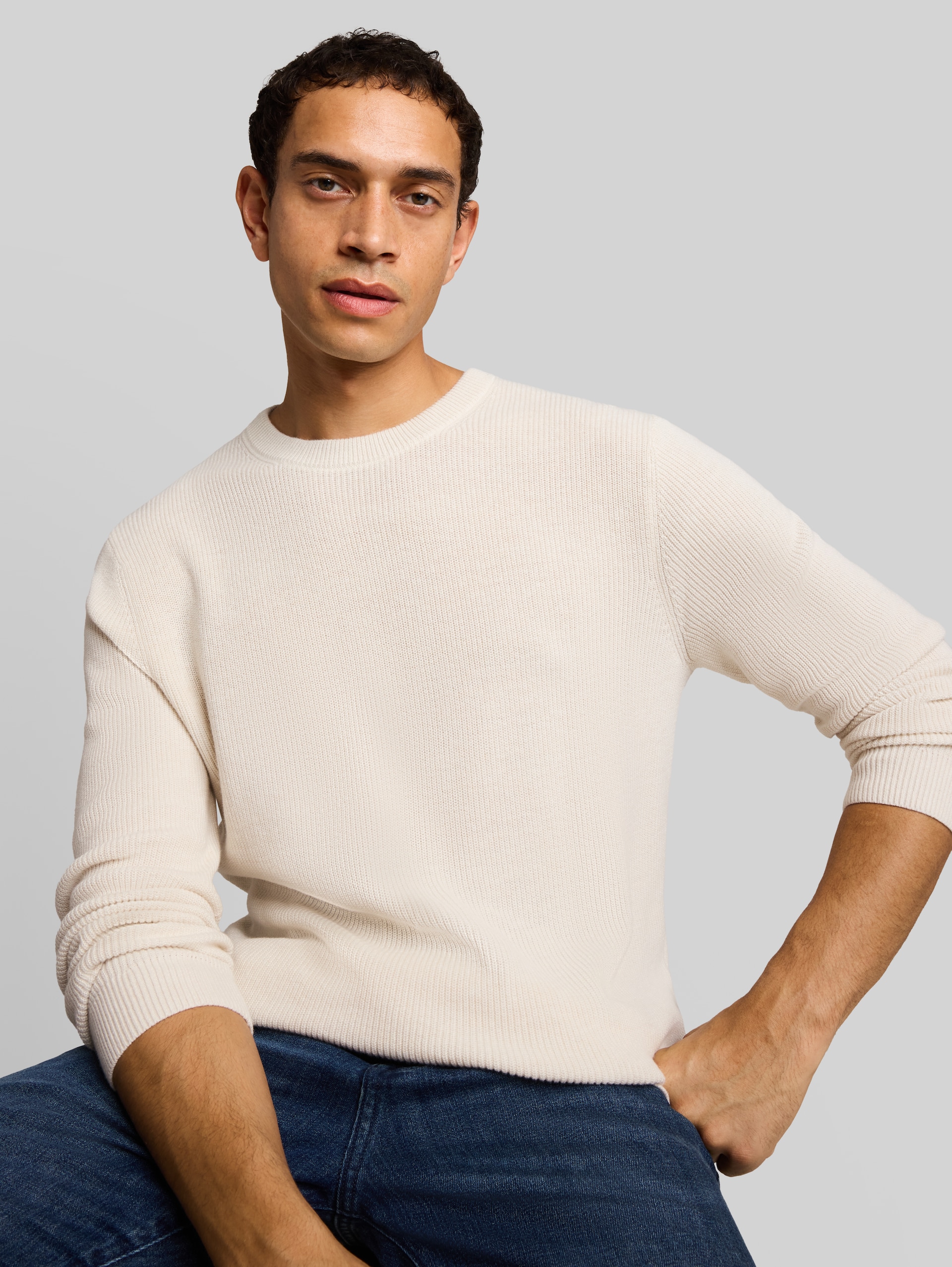 Pull en tricot avec cachemire - soft cloud melange - Vue détaillée du modèle