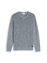 Geselecteerd, Gebreide trui met gemêleerde look door Tom Tailor, blauw