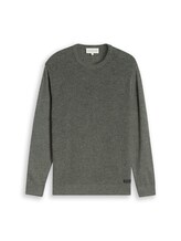 Niet geselecteerd, Gebreide trui met gemêleerde look door Tom Tailor, groen