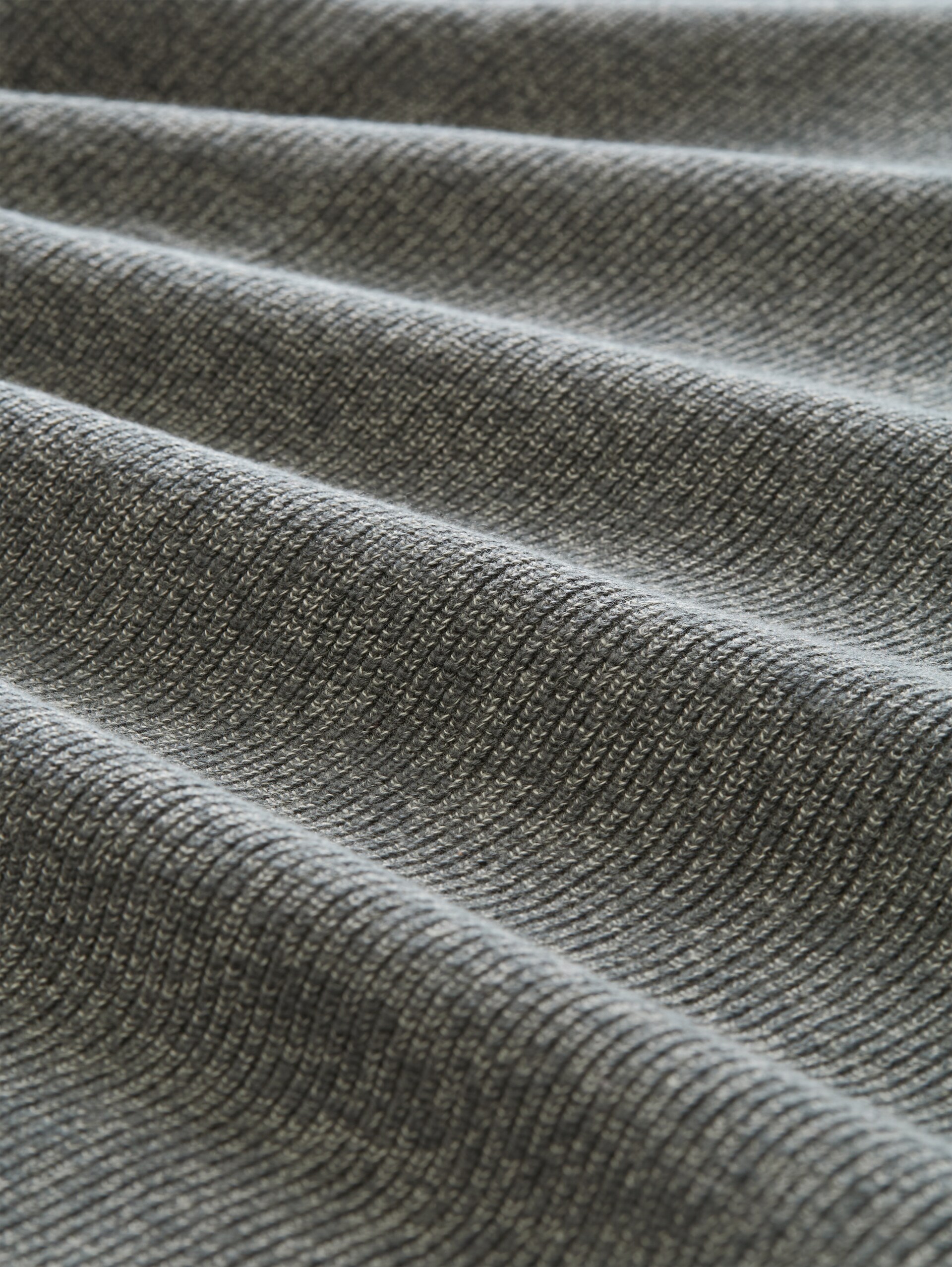 Gebreide trui met gemêleerde look - darkest olive tonal mouline - Materiaalweergave