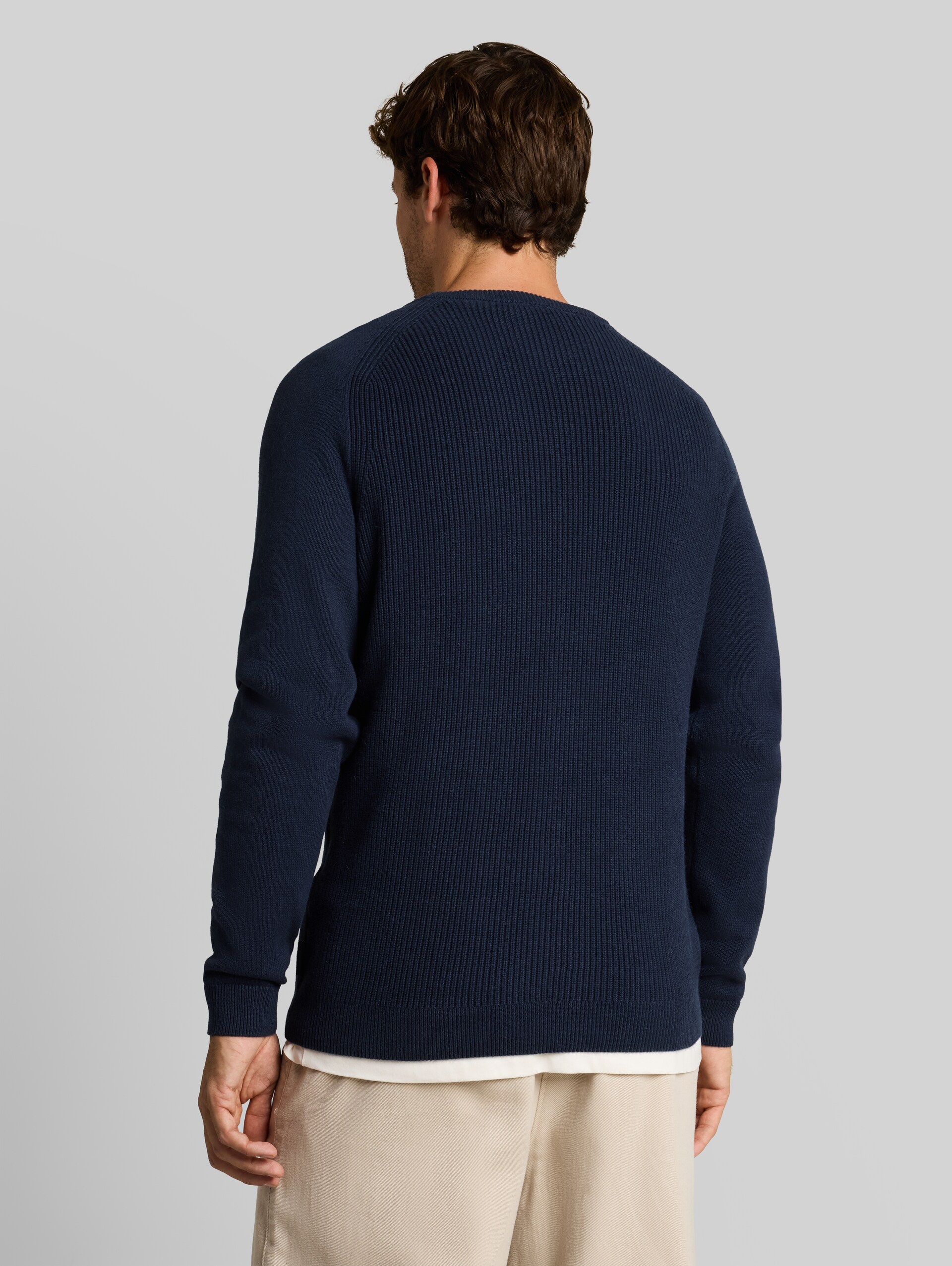 Pull en maille avec une part d'alpaga - Indigo Ink Blue Melange