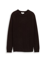 Ausgewählt, Strickpullover mit Alpaka-Anteil von Tom Tailor, braun