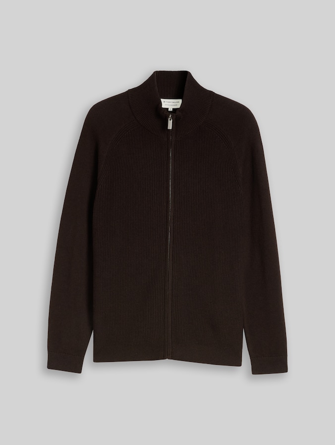 Cardigan avec une part d'alpaga par Men, dark chocolate brown melange
