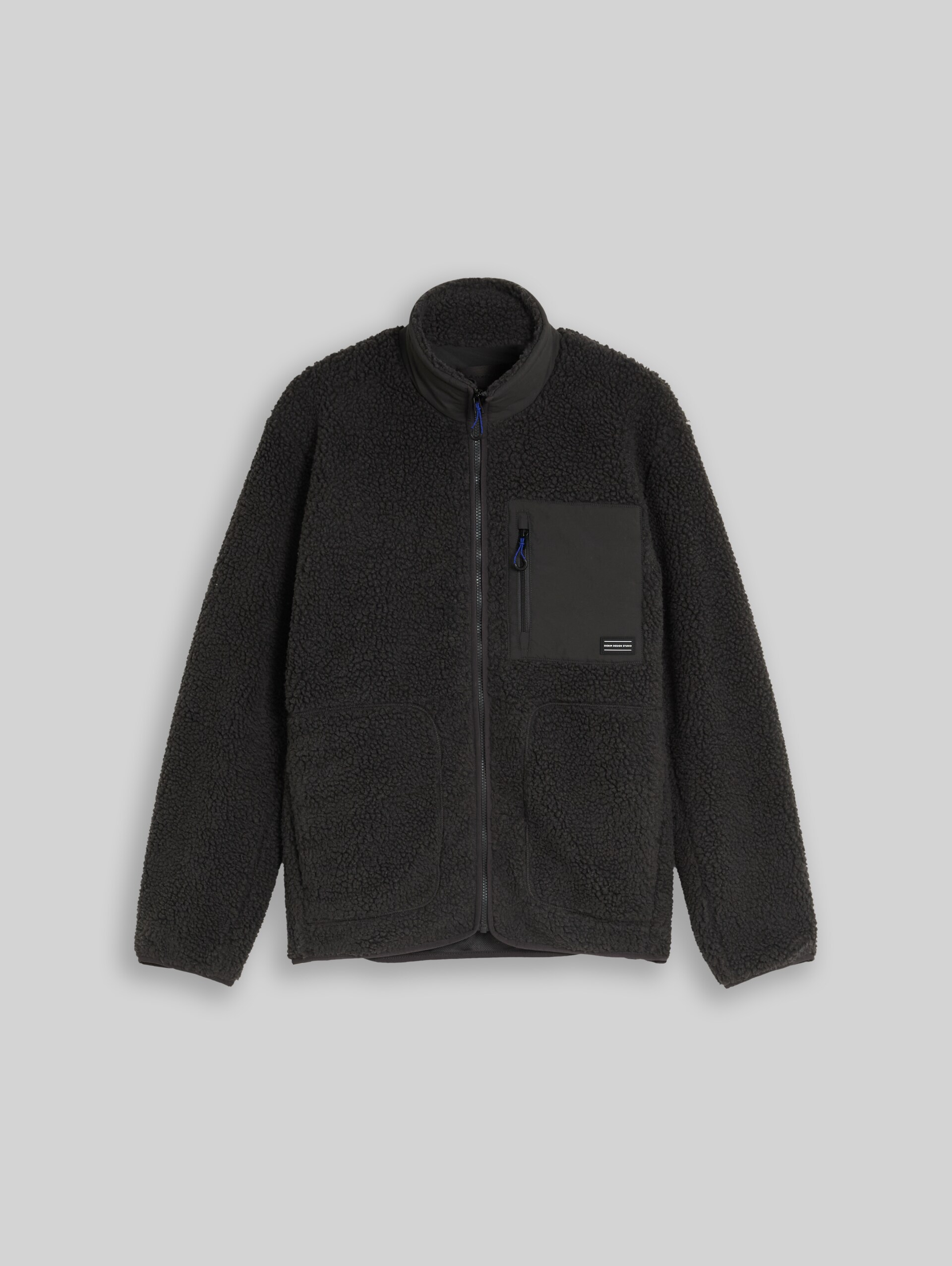 Teddyjas met relaxte pasvorm - Coal Mine Grey - Product vooraanzicht