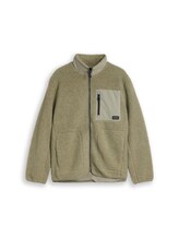 Nicht ausgewählt, Relaxed Fit Teddy Jacke von Tom Tailor, grün