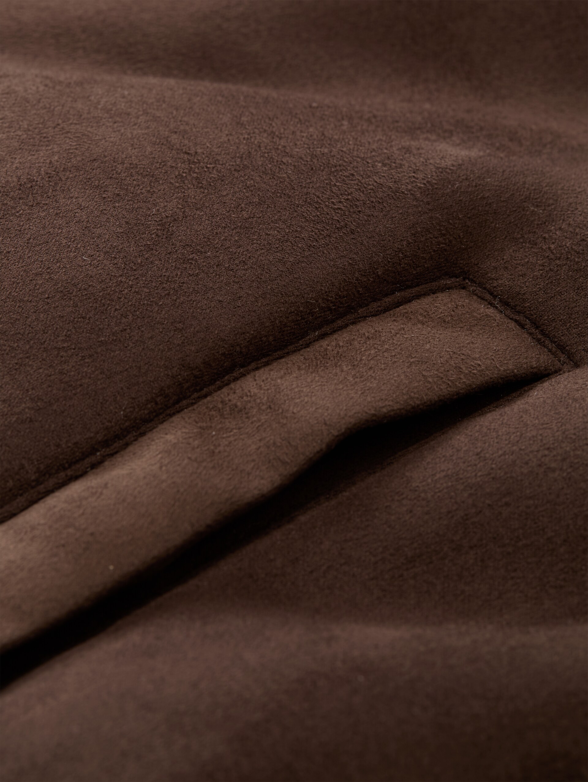 Relaxed Fit Jacke in Wildleder-Optik - cool dark brown - Produkt-Detail-Ansicht
