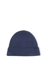 Sélectionné, Bonnet avec une part de laine par Tom Tailor, bleu