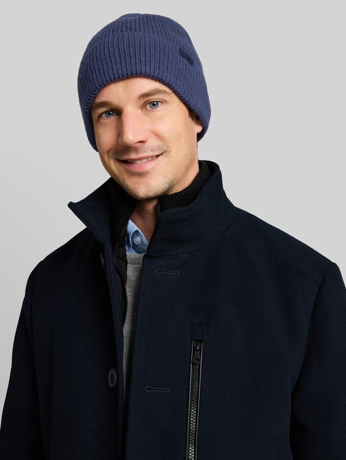 Bonnet avec une part de laine par Men, Indigo Ink Blue
